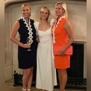 DANIELLE BERNSTEIN White Puff Sleeve Maxi Dress